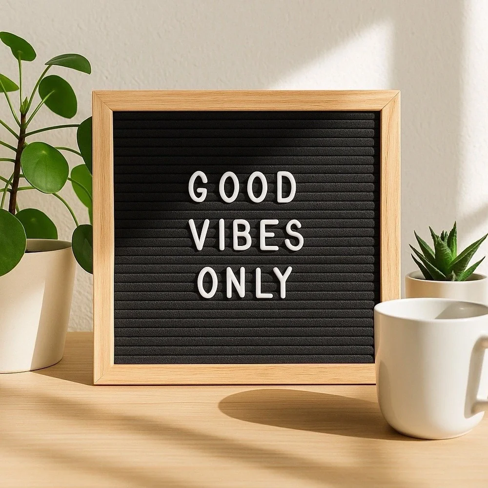 Underwood Letterpress Wooden Letter Board Set – Home Message Display New‎